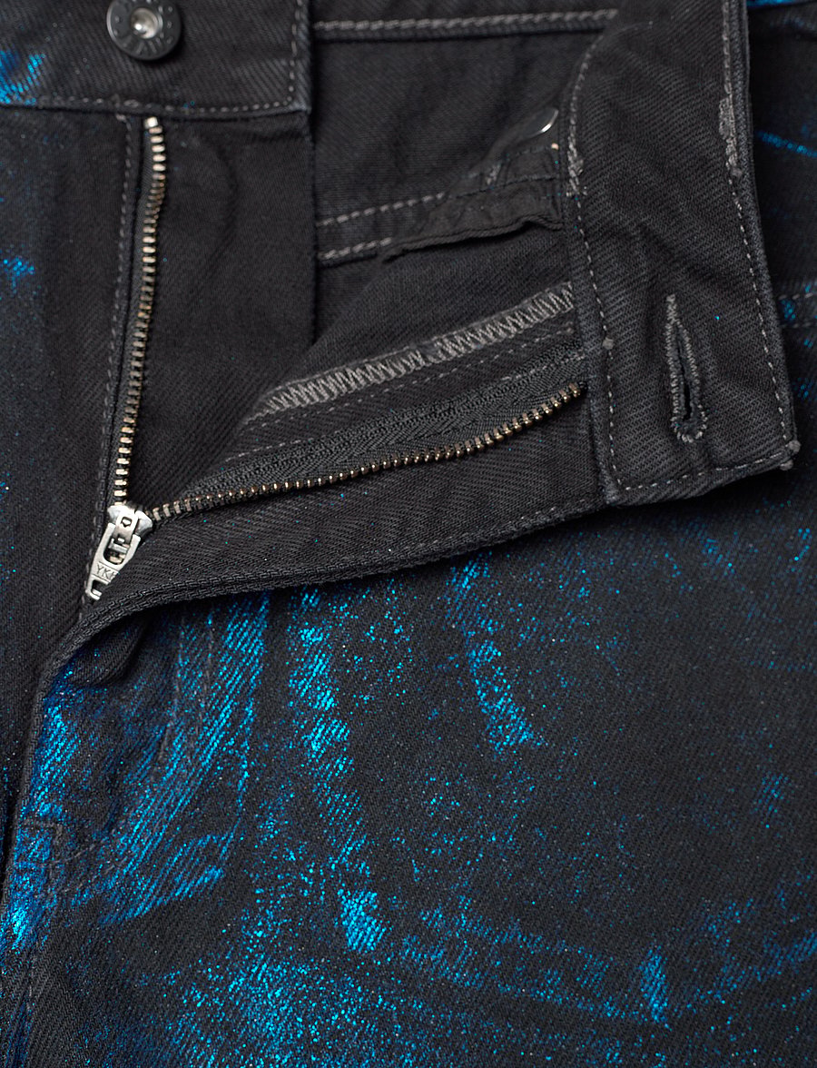 HUGO BLUE - Elyah_B - hosen mit weitem bein - black - 3