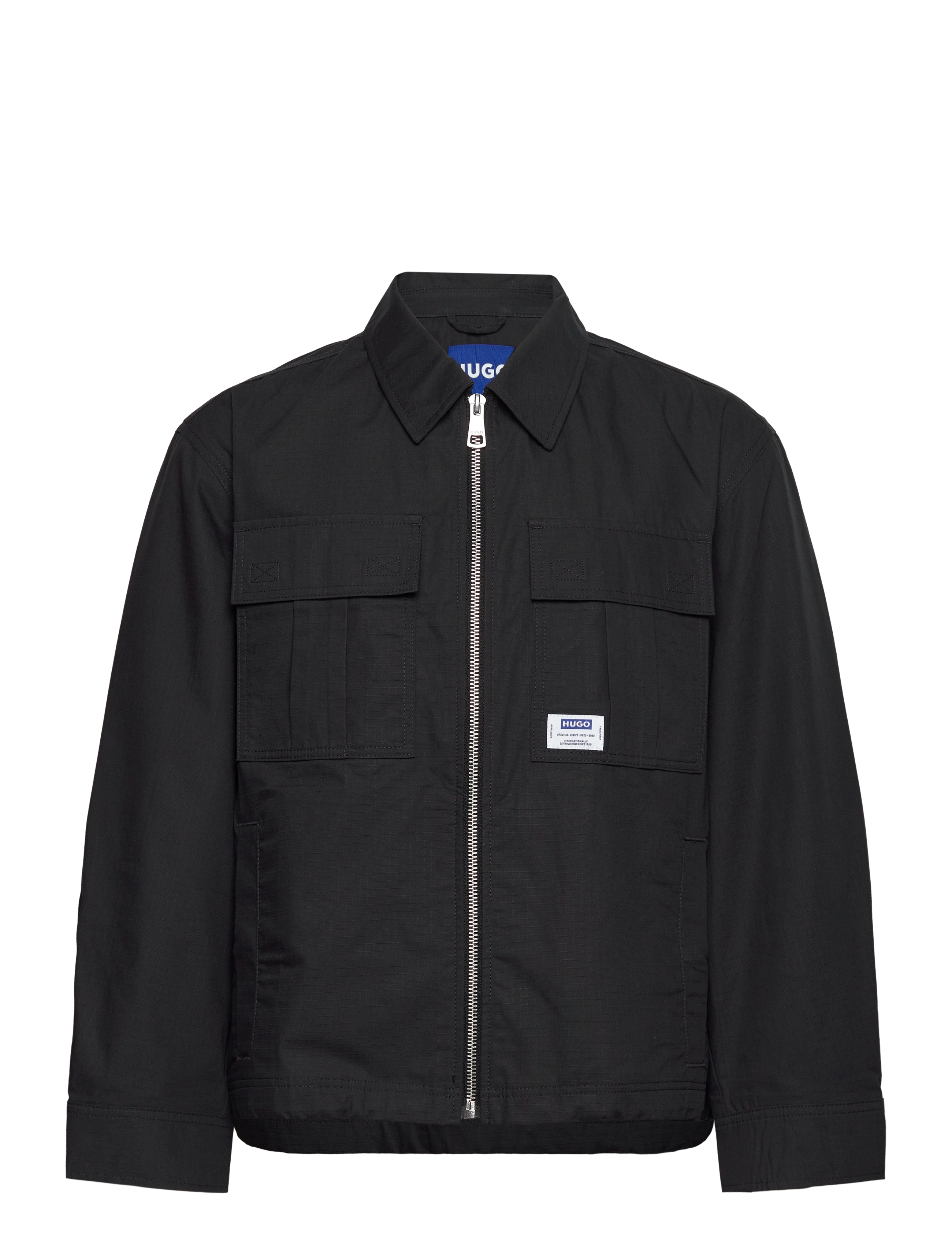 HUGO BLUE Bino2511, Mænd, Utility Jakke, Sort, Str: XL