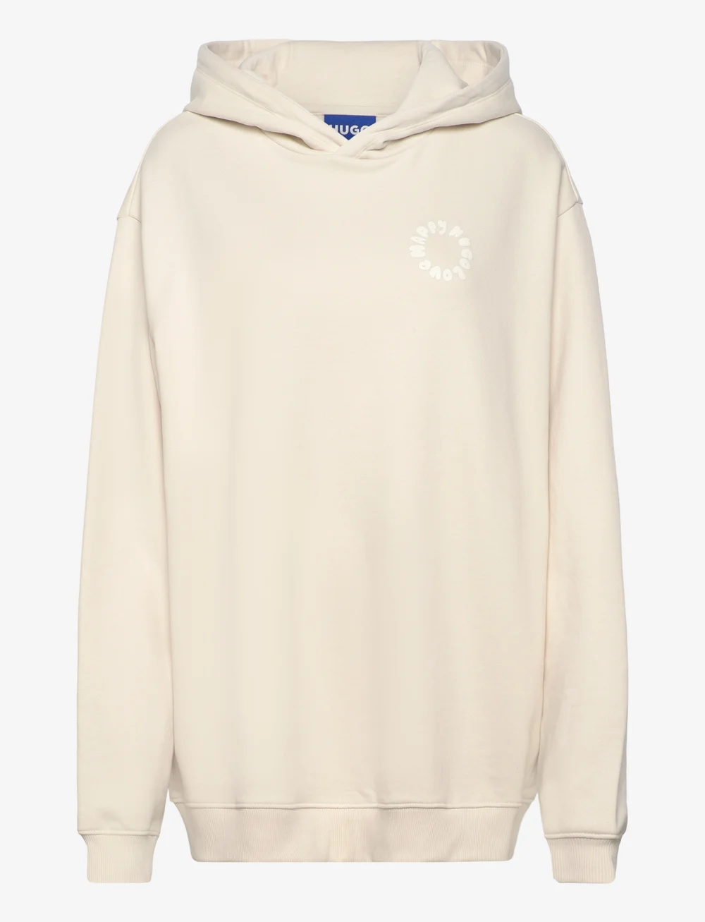 HUGO BLUE - Oversized Hoodie_B_1 - hettegensere - open white - 0