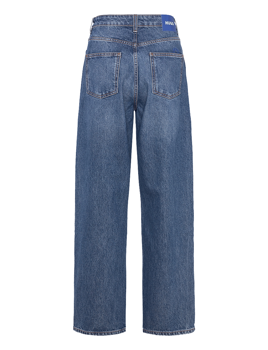 HUGO BLUE - Leni_B - hosen mit weitem bein - medium blue - 2
