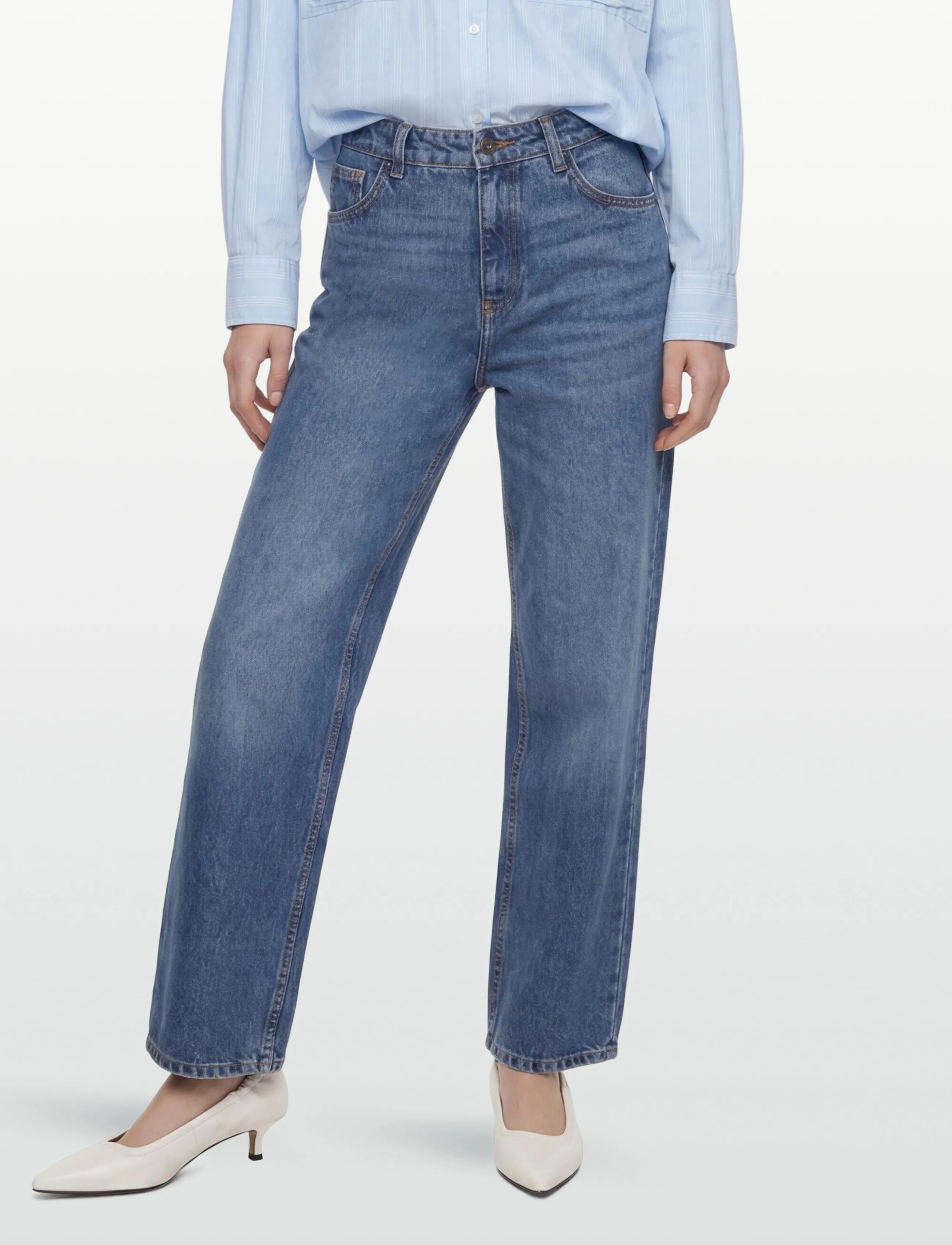 HUGO BLUE - Leni_B - brede jeans - medium blue - 3