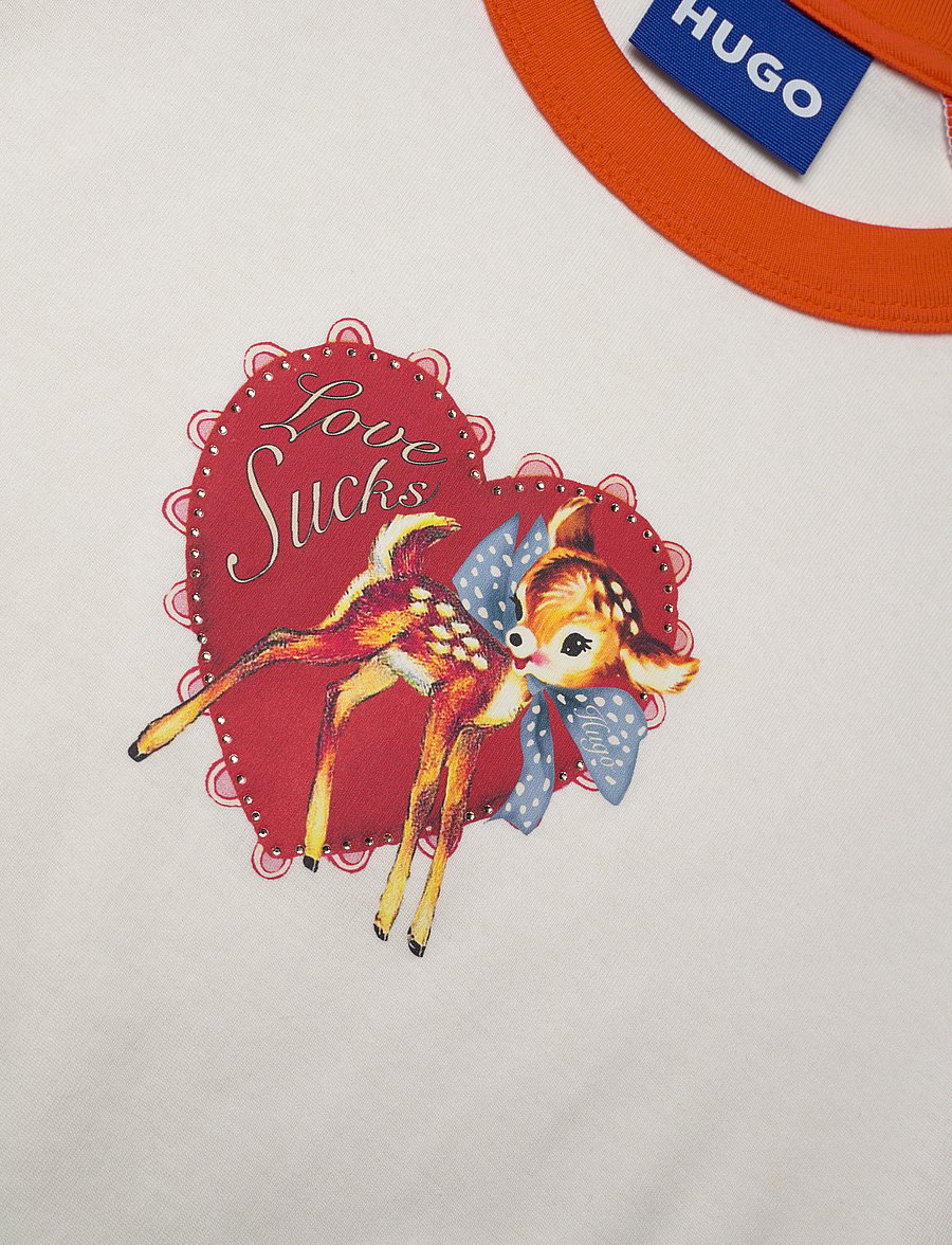 HUGO BLUE - Dorra_B - t-shirty - medium orange - 2