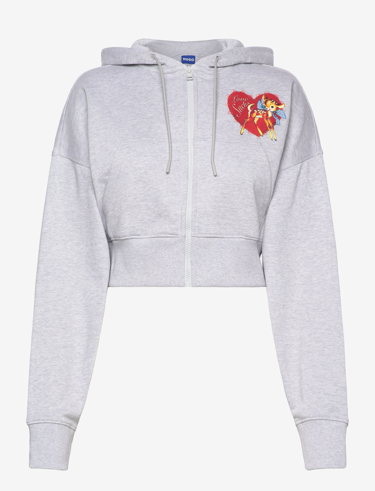 HUGO BLUE - Desty_B - hættetrøjer - open grey - 0