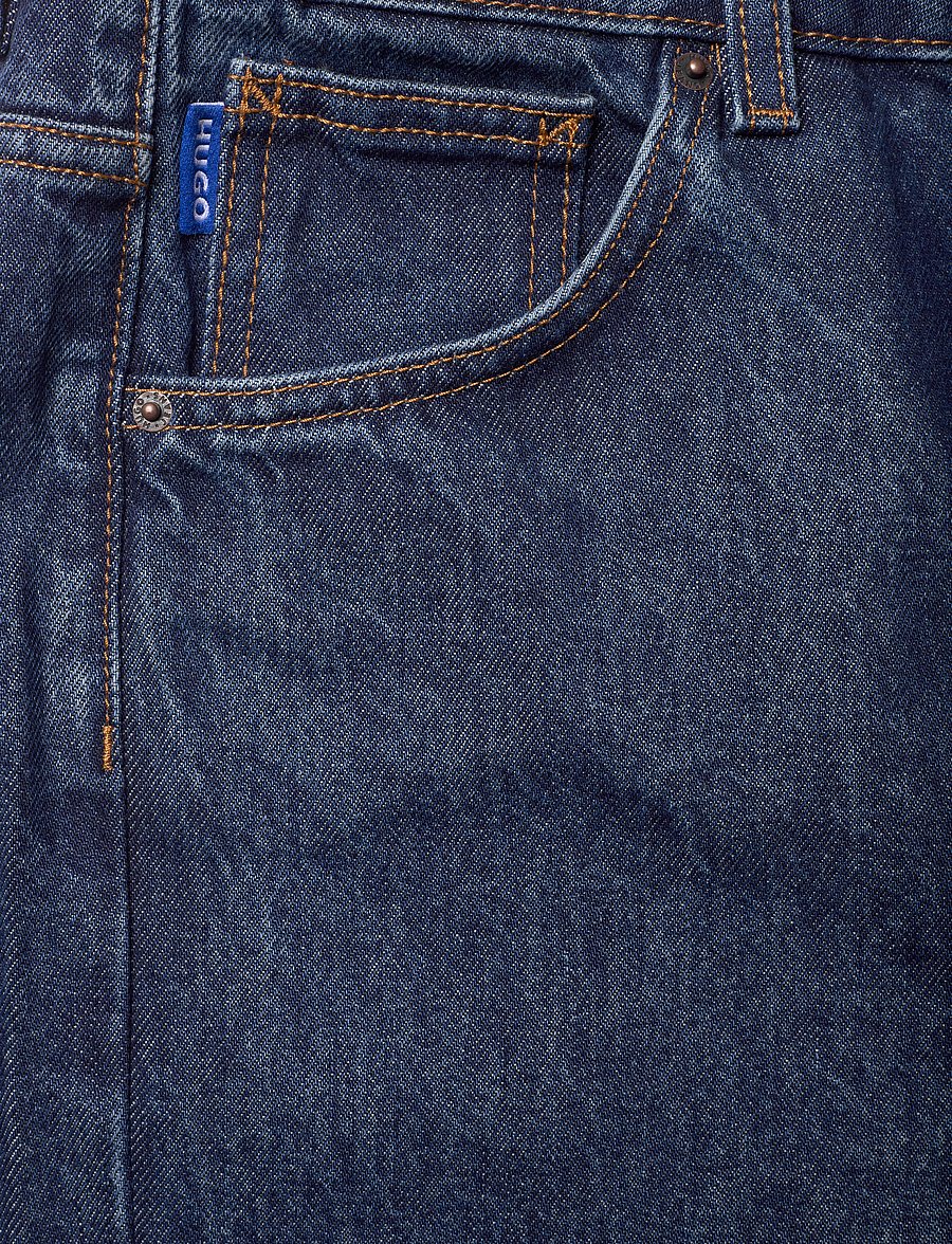 HUGO BLUE - Leni_B - hosen mit weitem bein - navy - 2