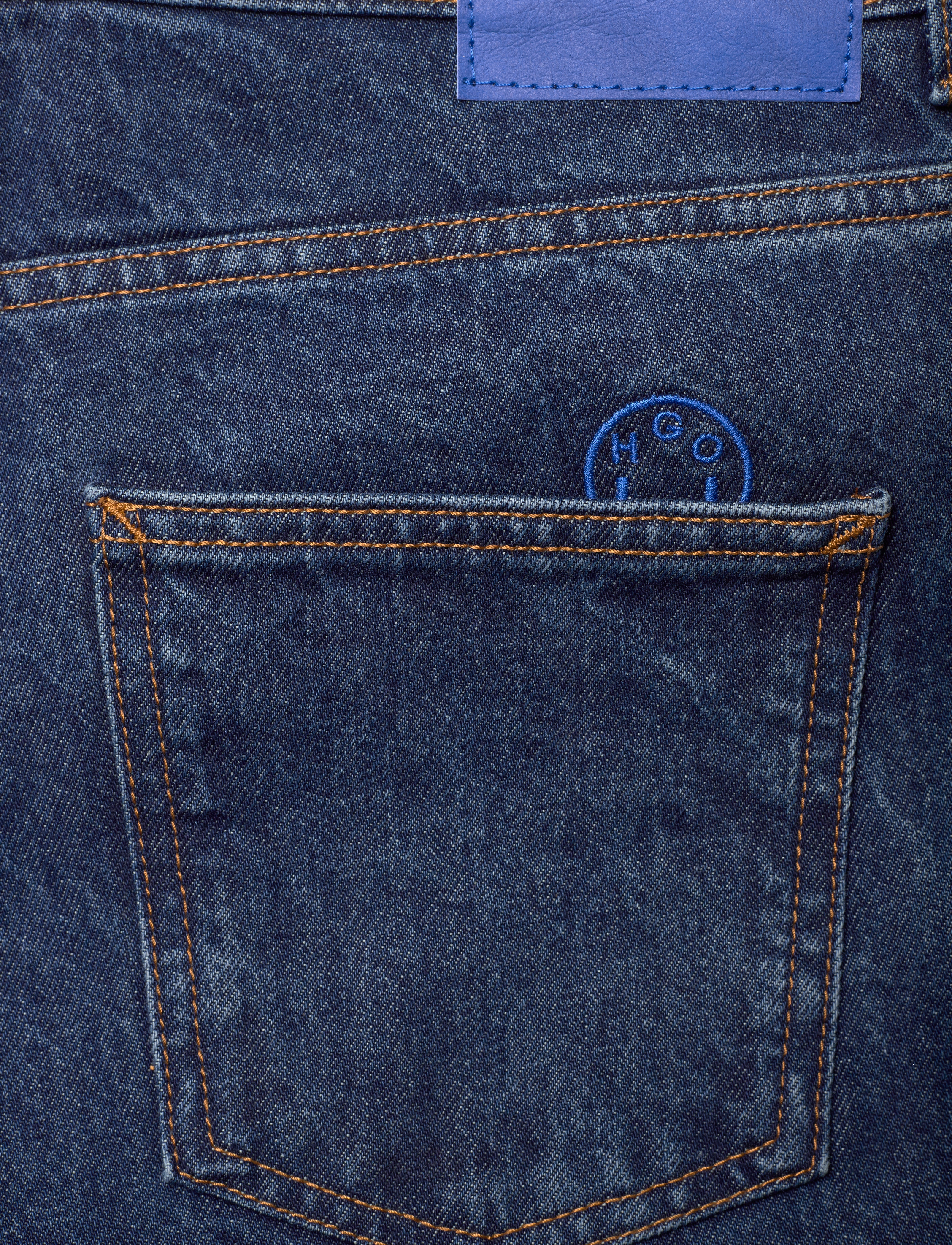 HUGO BLUE - Leni_B - brede jeans - navy - 4