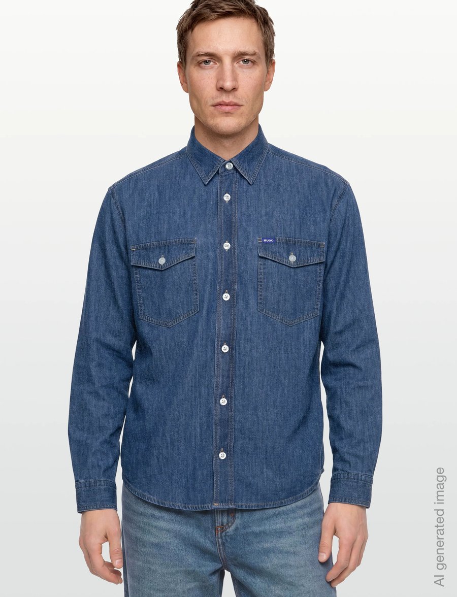 HUGO BLUE - Ebino - denimskjorter - turquoise/aqua - 3