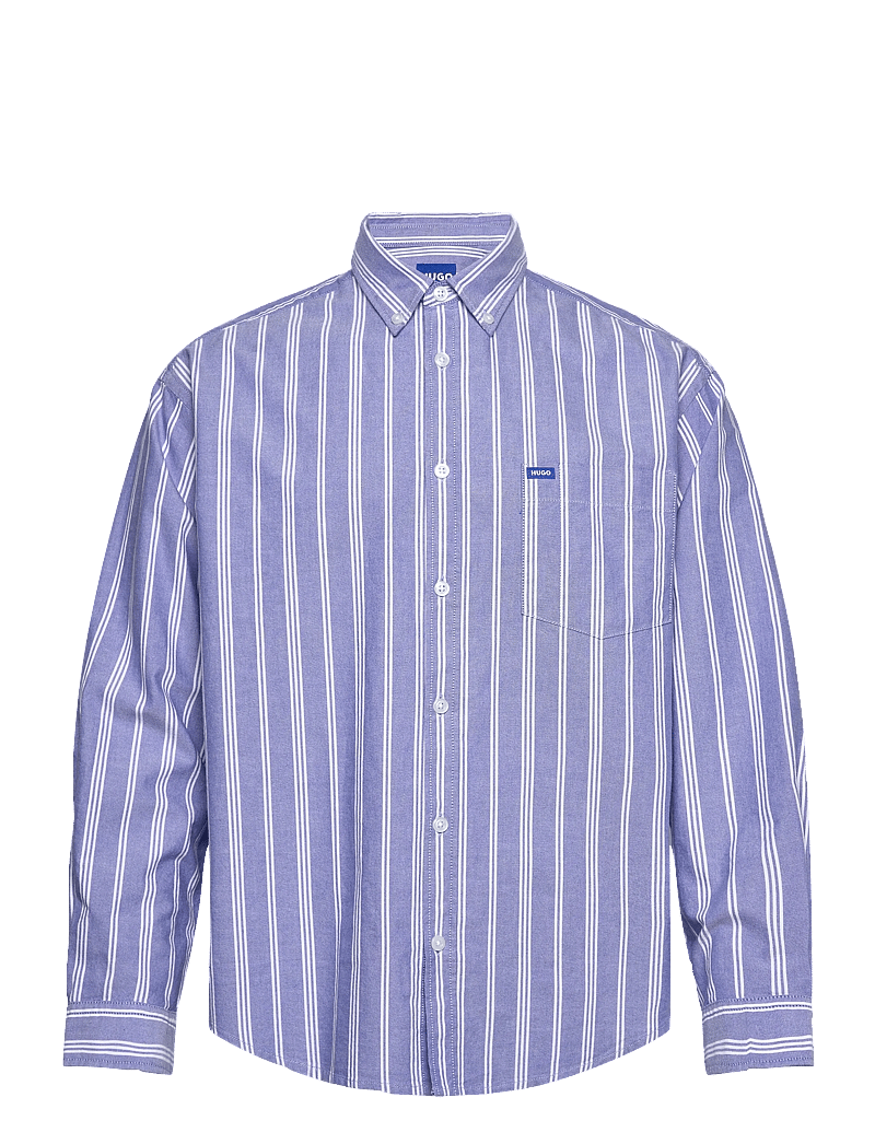 HUGO BLUE - Ebill - triibulised särgid - open blue - 0