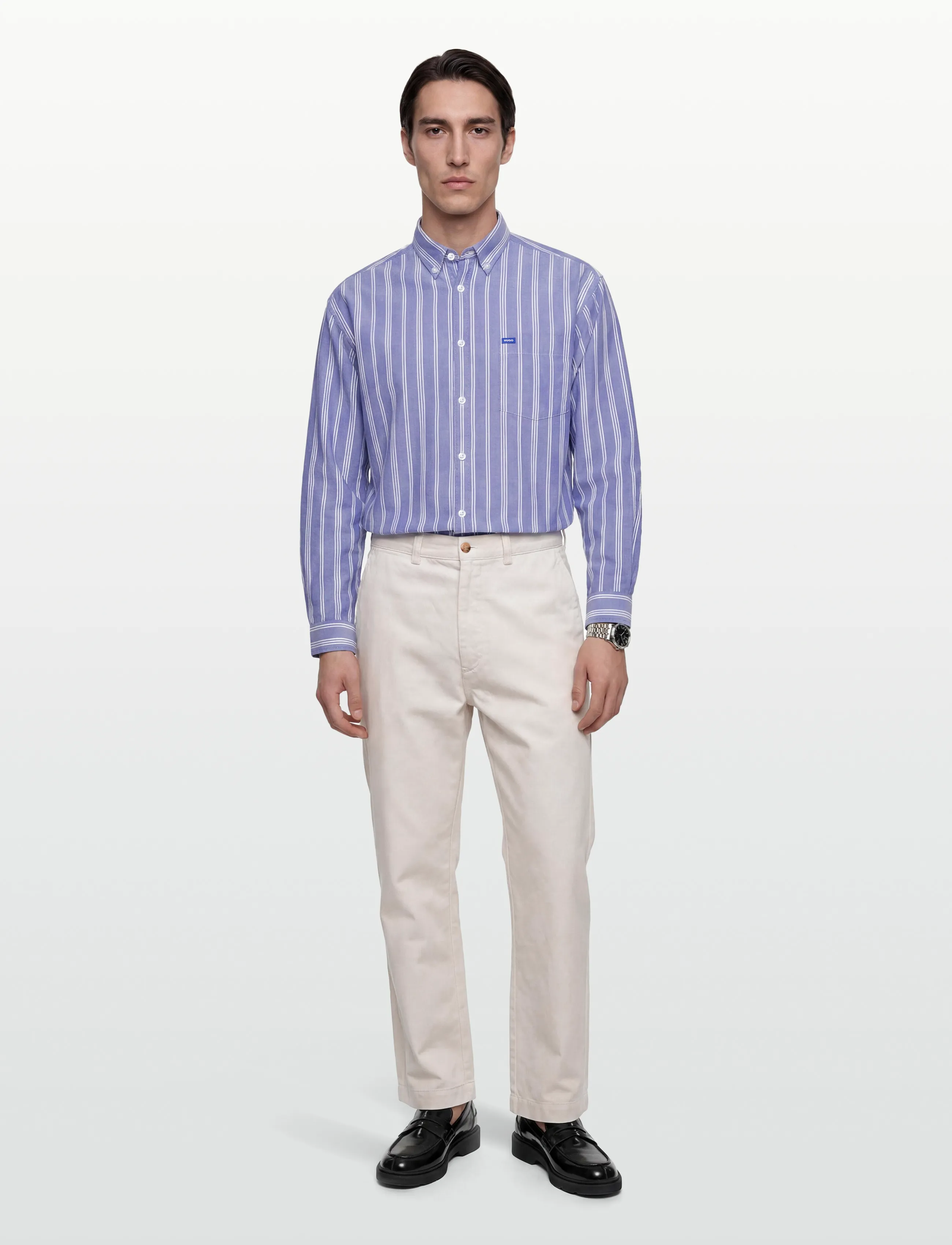 HUGO BLUE Ebill, XXL, Blue, Skjorter > Denim-Skjorter, Herre