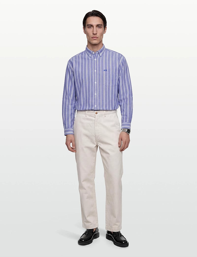 HUGO BLUE - Ebill - gestreifte hemden - open blue - 0