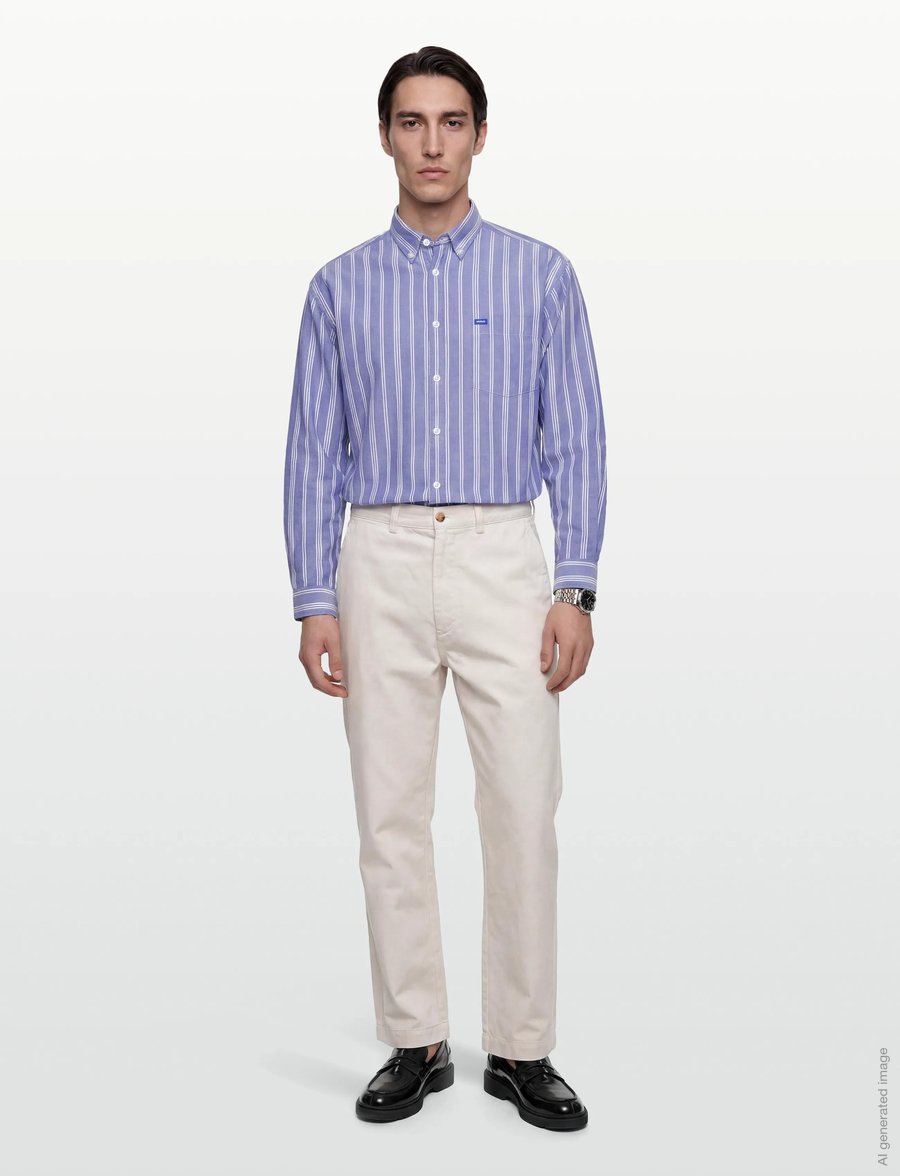 HUGO BLUE - Ebill - gestreifte hemden - open blue - 0
