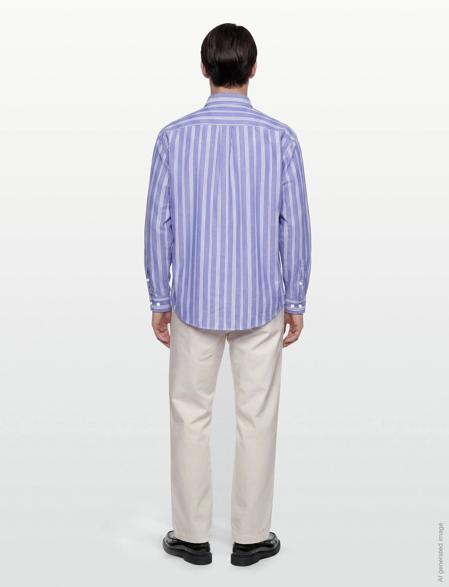 HUGO BLUE - Ebill - gestreifte hemden - open blue - 4
