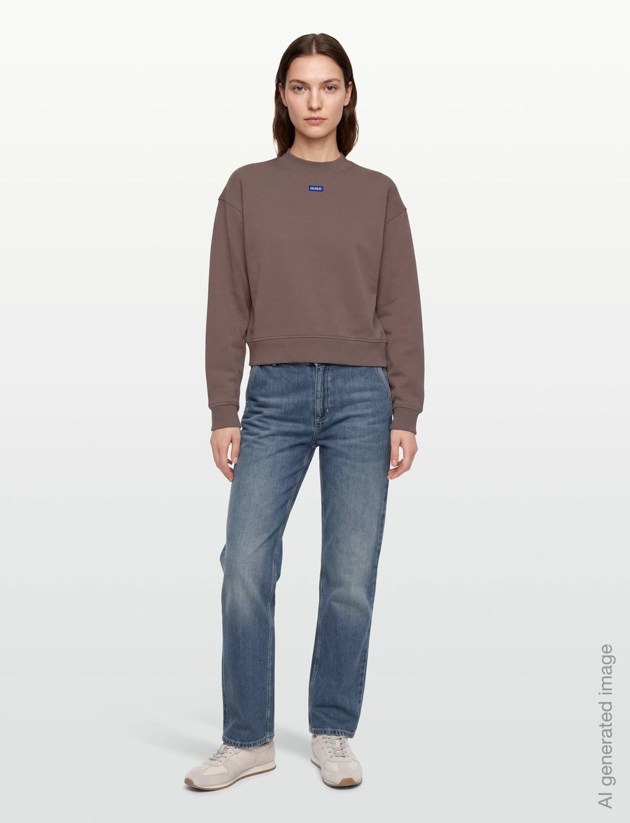HUGO BLUE - Delessa_B_1 - sweatshirts - rust/copper - 0