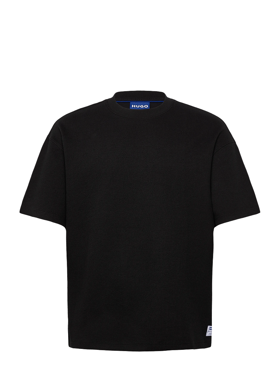 HUGO BLUE - Nuwaffle - kurzärmelig - black - 0