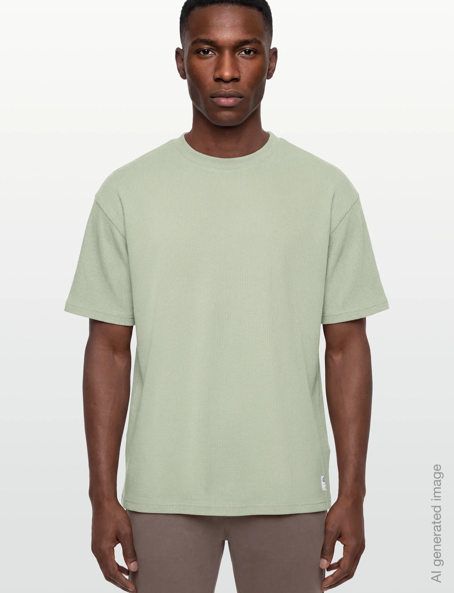 HUGO BLUE - Nuwaffle - kurzärmelige t-shirts - open green - 3