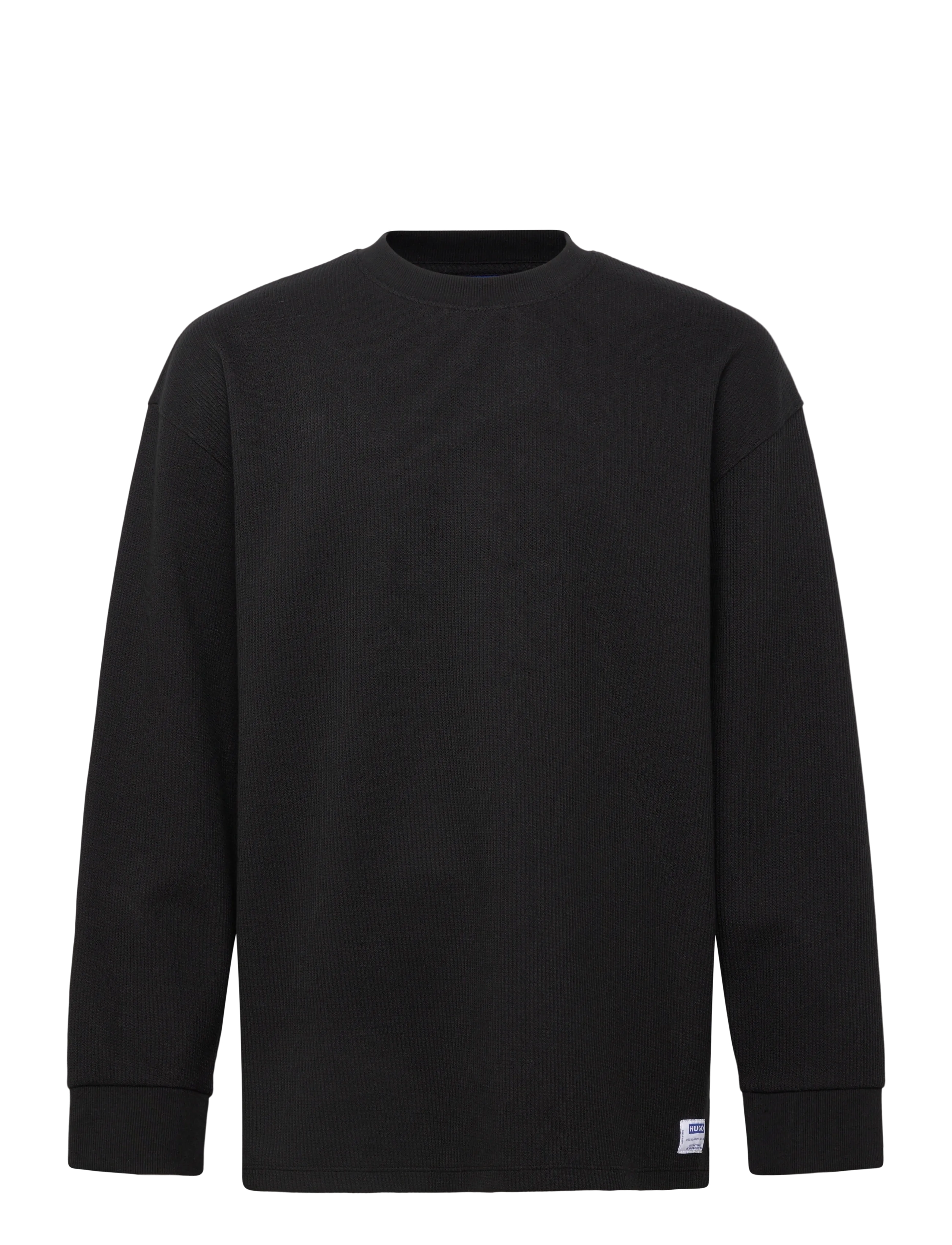 HUGO BLUE Nuwolo - Rundhals - BLACK / black