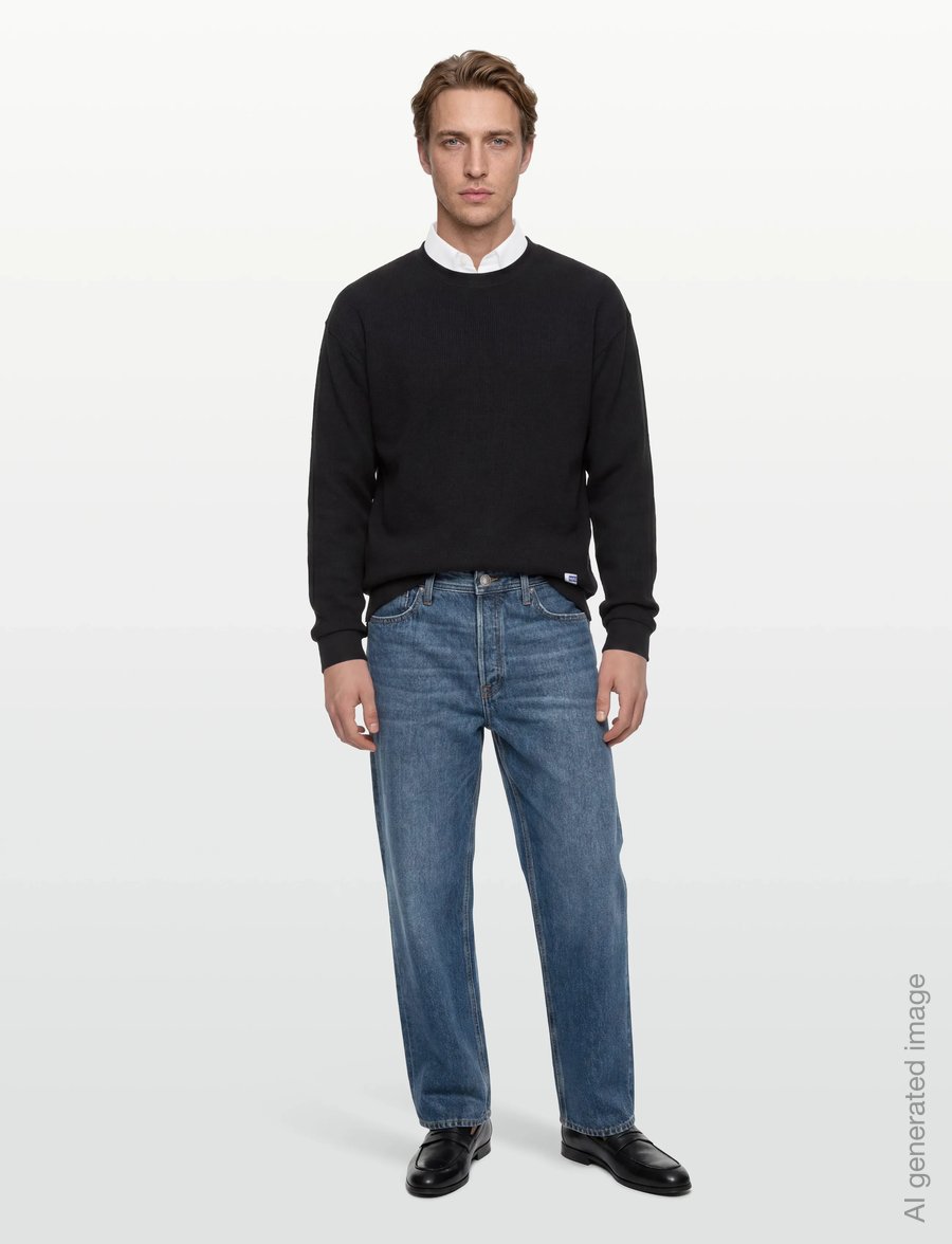 HUGO BLUE - Nuwolo - round necks - black - 0