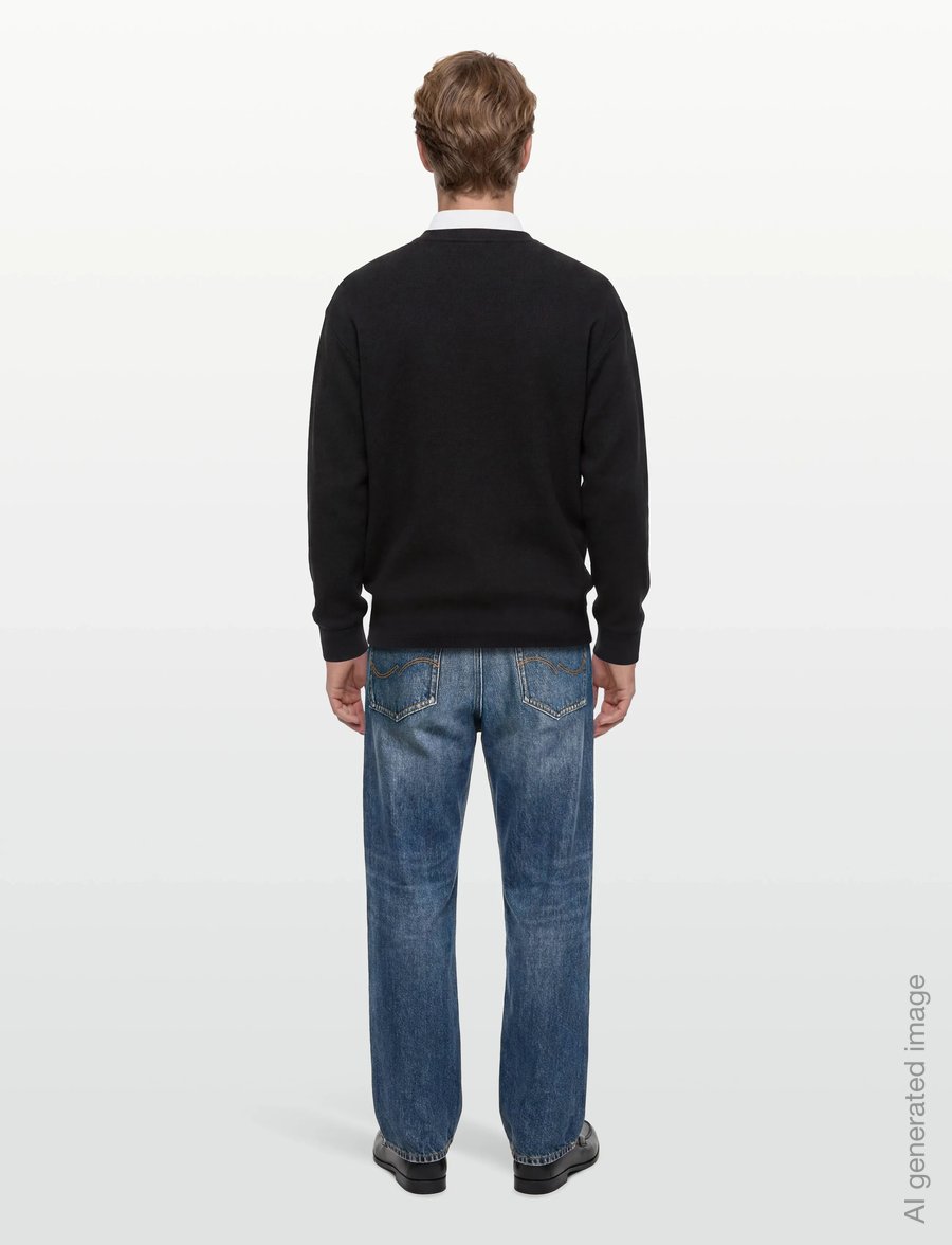 HUGO BLUE - Nuwolo - round necks - black - 4