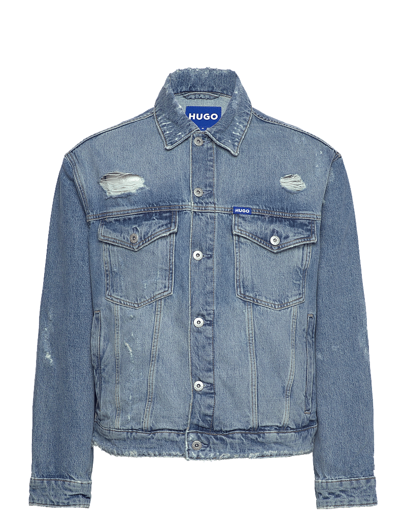 HUGO BLUE - Dex - ofodrade jeansjackor - medium blue - 0