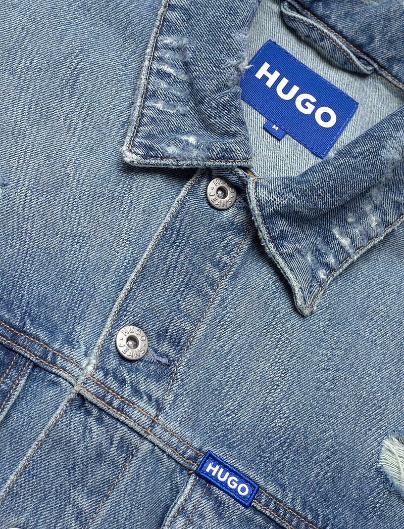 HUGO BLUE - Dex - ofodrade jeansjackor - medium blue - 2