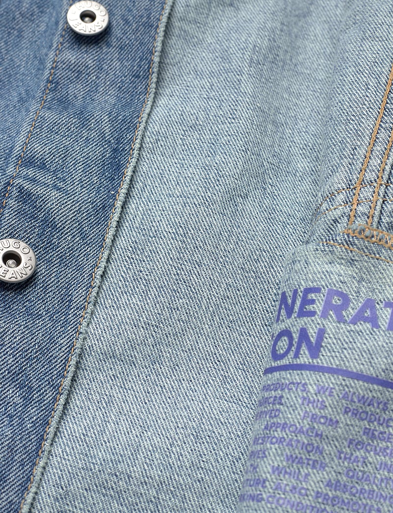 HUGO BLUE - Dex - ofodrade jeansjackor - medium blue - 4