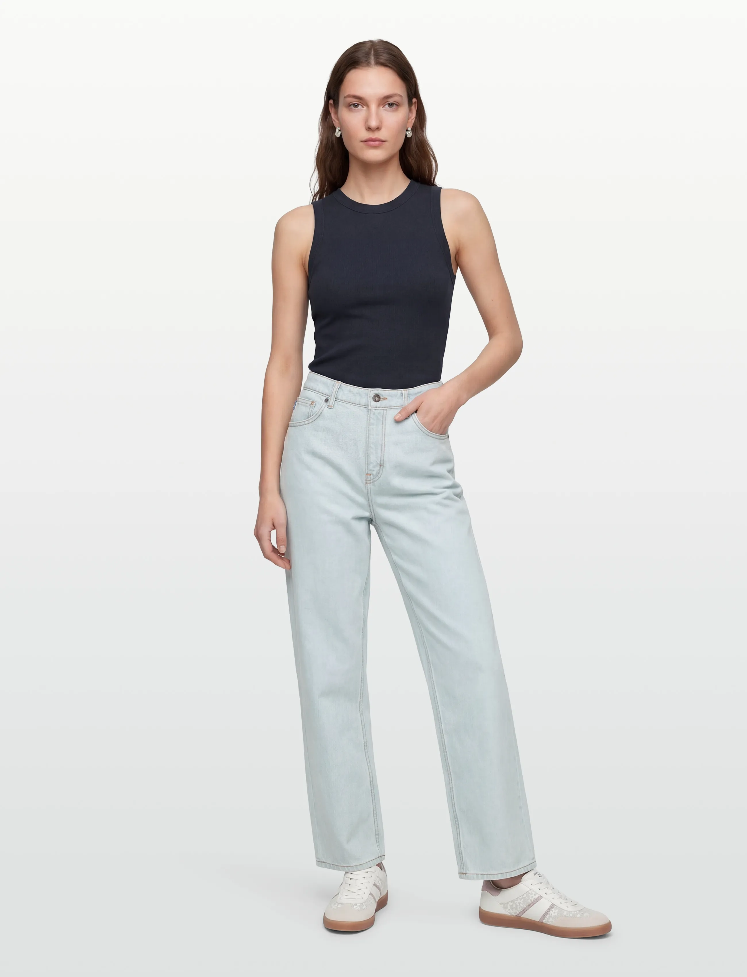 HUGO BLUE Leni_B - Hosen mit weitem Bein - TURQUOISE/AQUA / blue