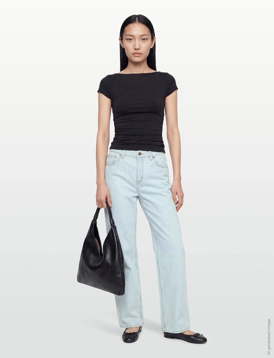 HUGO BLUE - Leni_B - hosen mit weitem bein - turquoise/aqua - 0