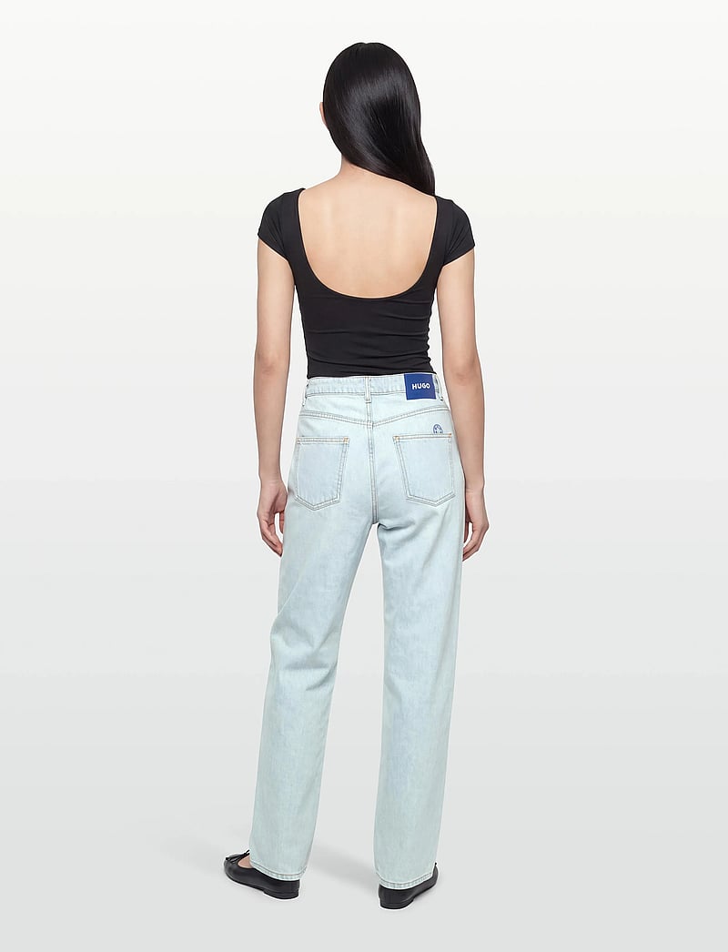 HUGO BLUE - Leni_B - hosen mit weitem bein - turquoise/aqua - 4