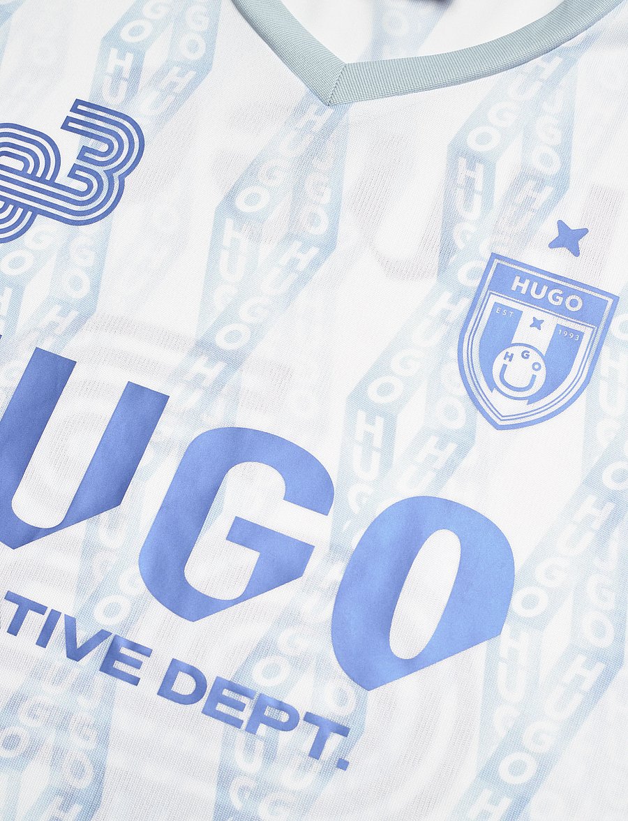 HUGO BLUE - Notbal - t-shirts mit v-ausschnitt - white - 2