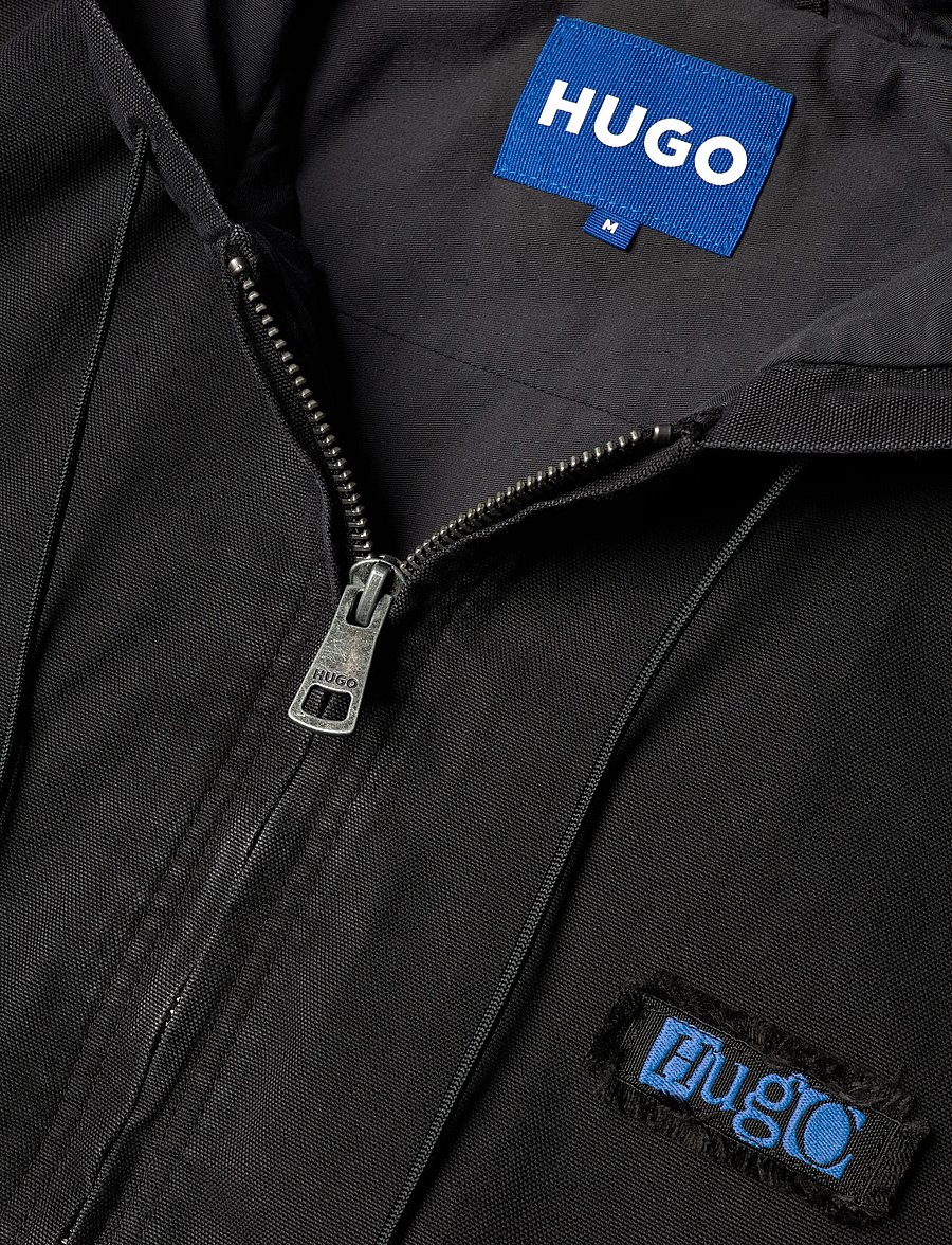 HUGO BLUE - Bronti253D1 - džinsinės striukės su pamušalu - black - 2