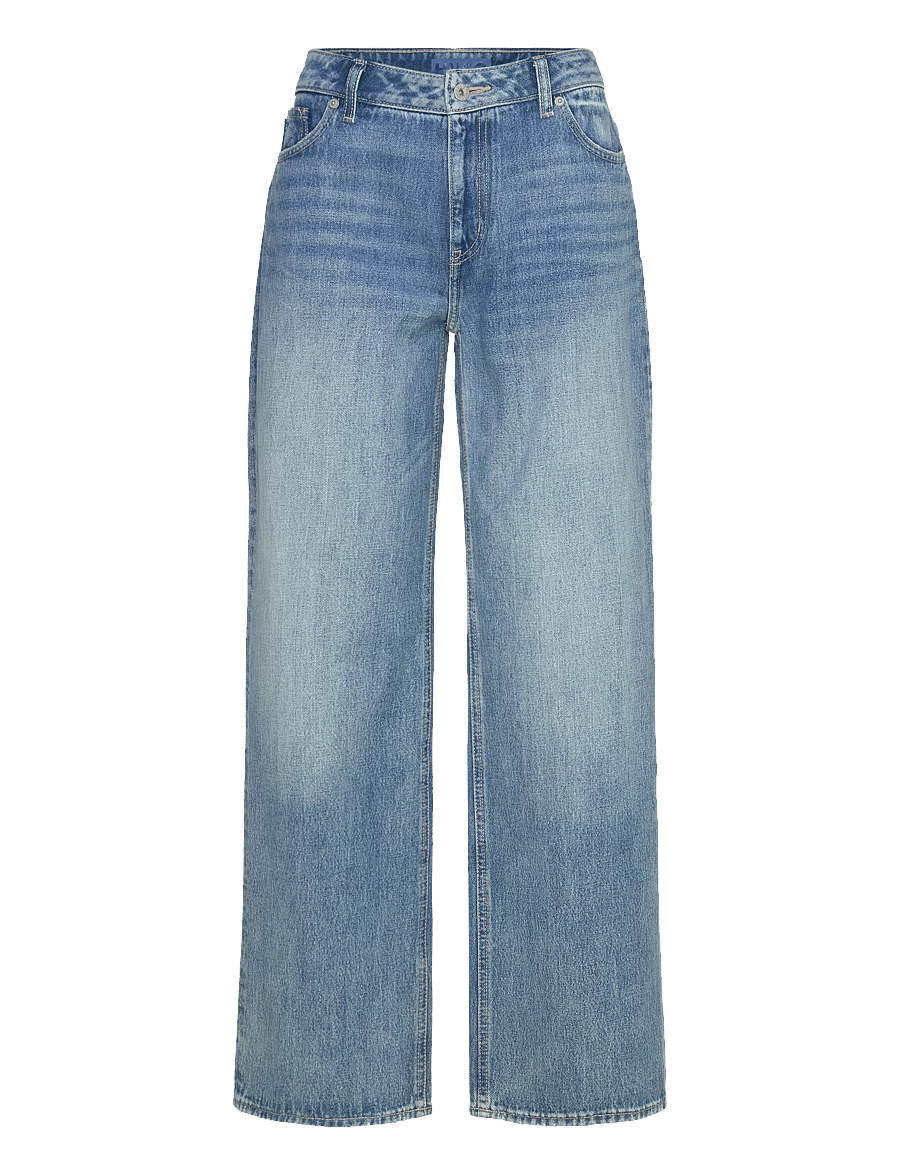 HUGO BLUE - Gamala_B - hosen mit weitem bein - medium blue - 0