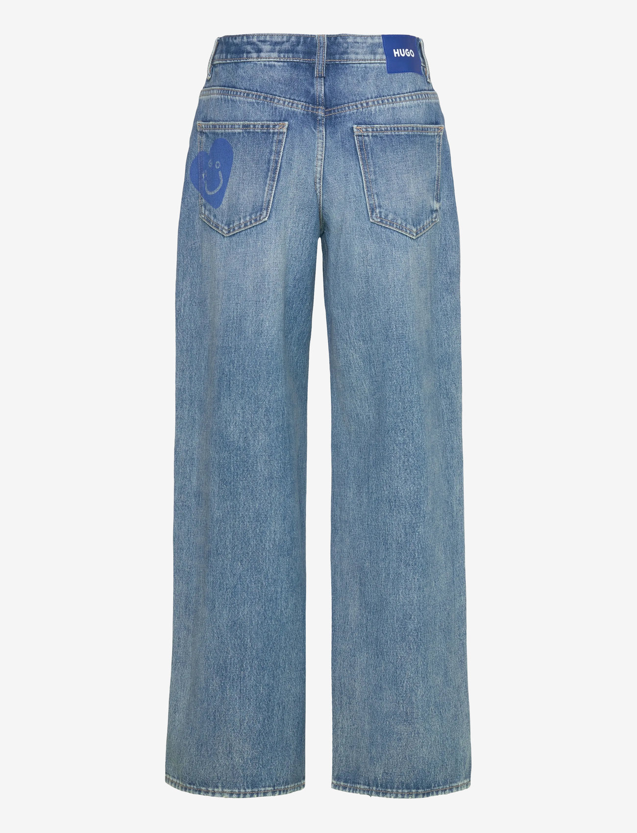 HUGO BLUE - Gamala_B - hosen mit weitem bein - medium blue - 1