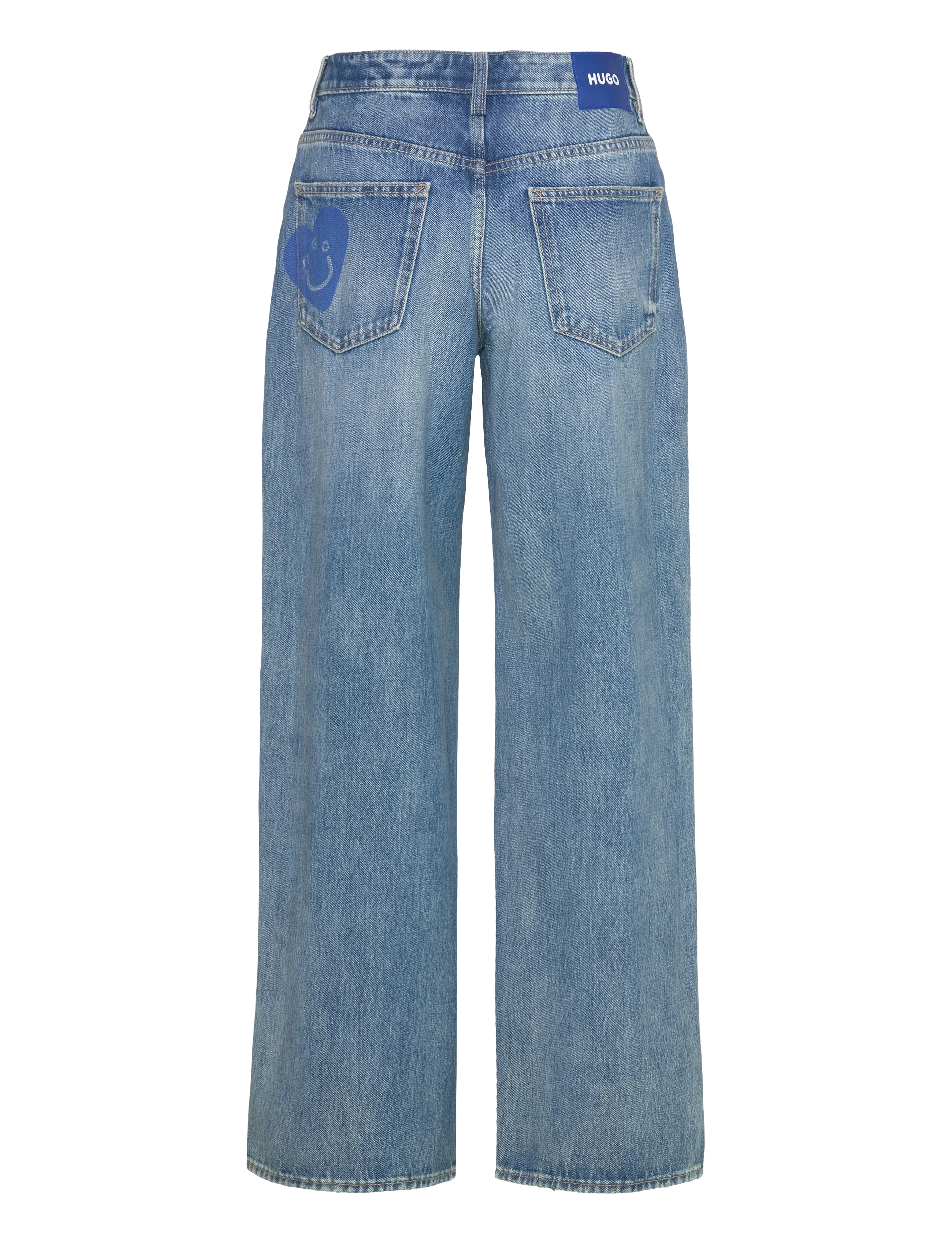 HUGO BLUE - Gamala_B - hosen mit weitem bein - medium blue - 1