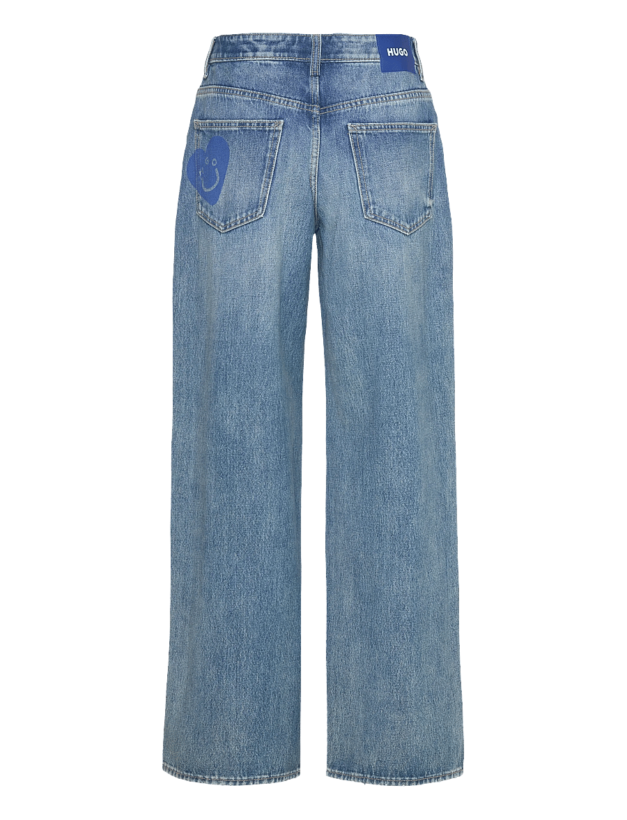 HUGO BLUE - Gamala_B - hosen mit weitem bein - medium blue - 1