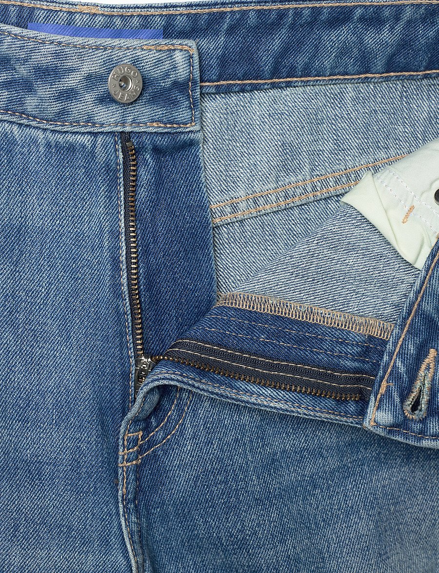HUGO BLUE - Gamala_B - hosen mit weitem bein - medium blue - 3