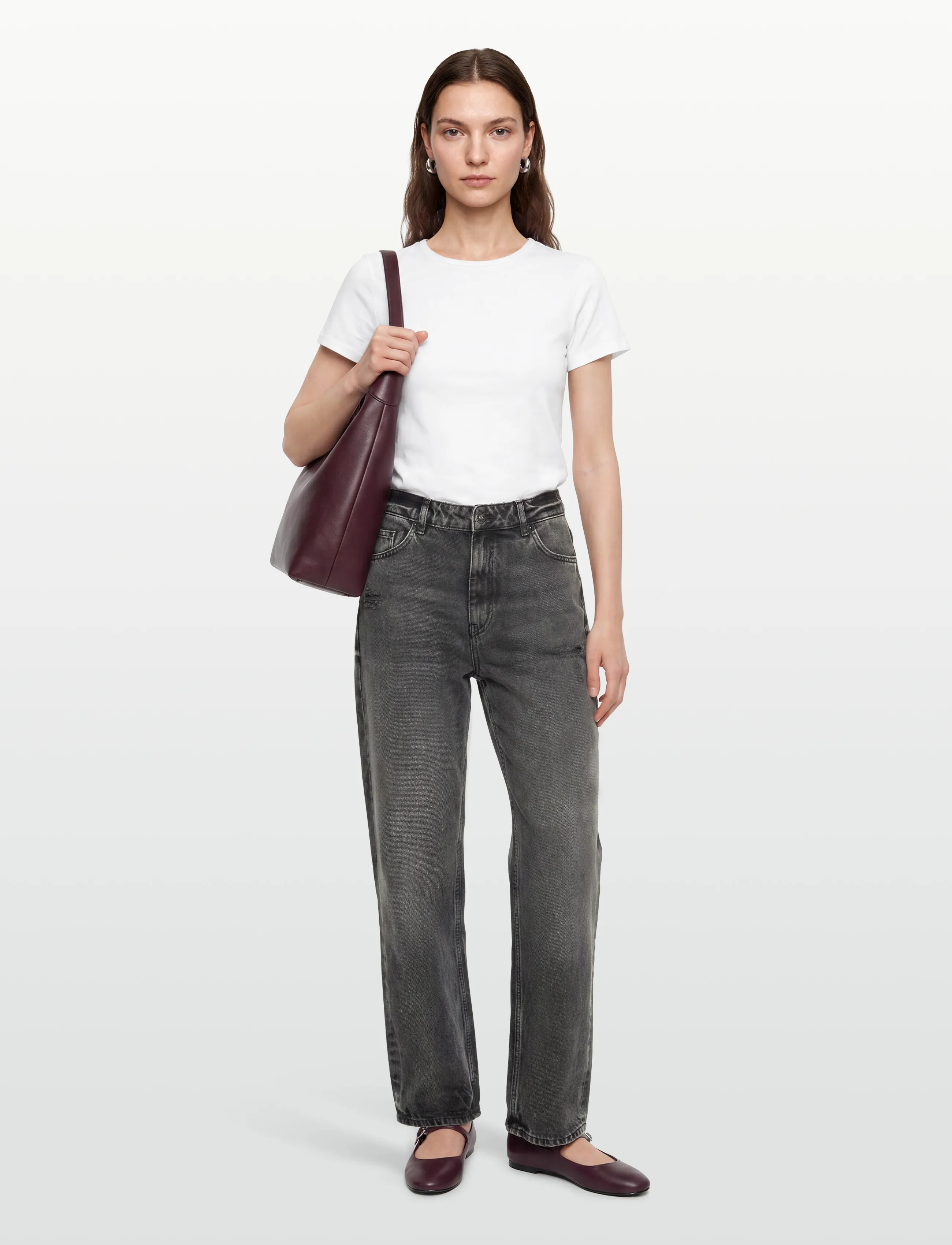 HUGO BLUE Leni_B, 27 x 32, Grey, Jeans > Vidde, Dame