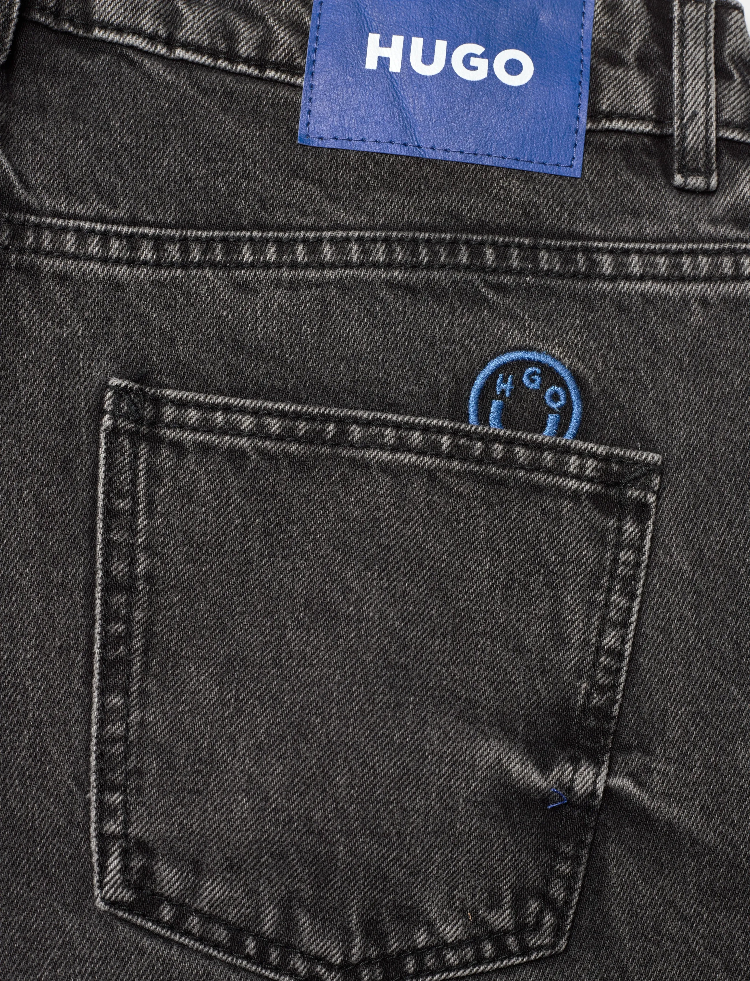 HUGO BLUE - Leni_B - hosen mit weitem bein - black - 4
