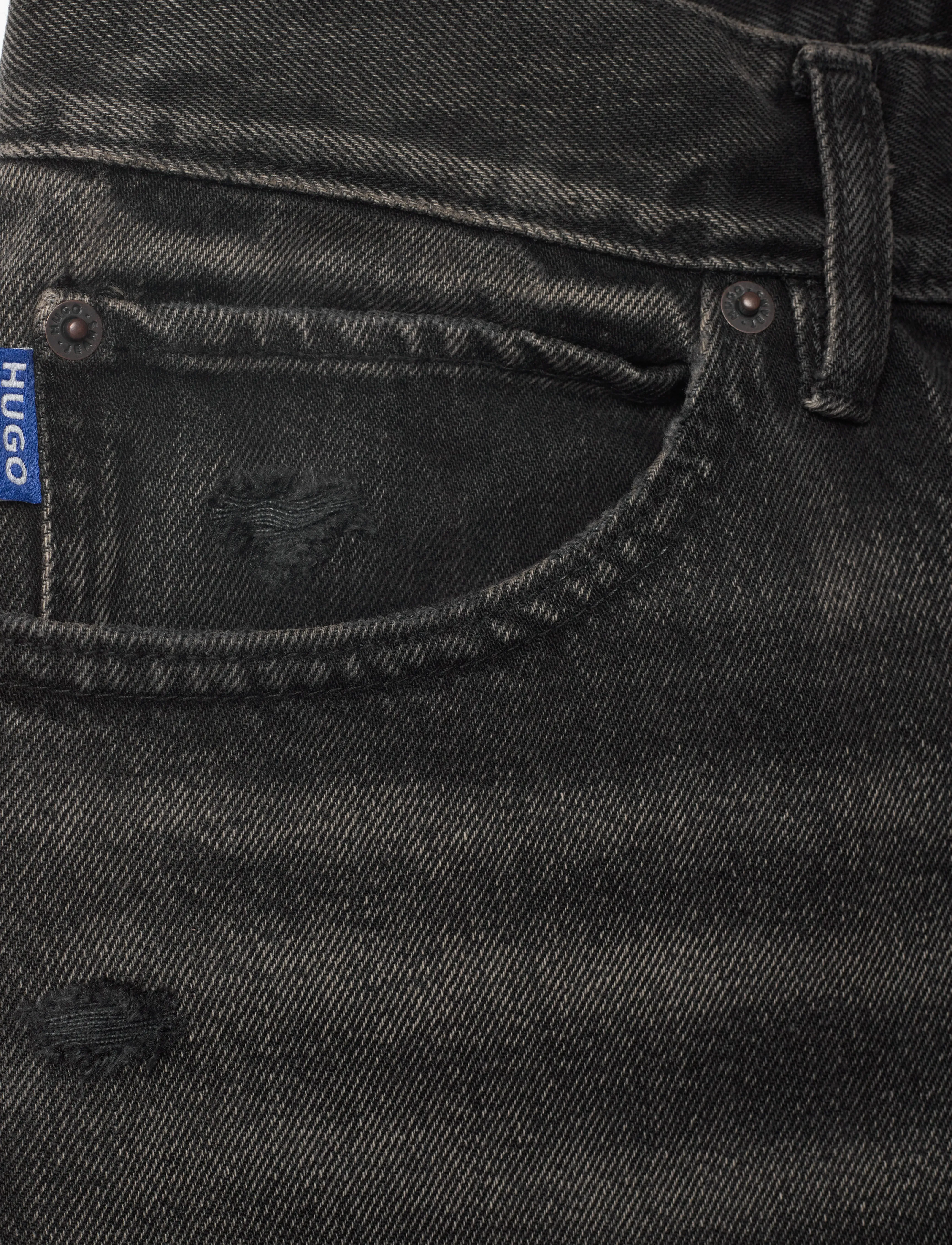 HUGO BLUE - Jonah - tavalised teksad - dark grey - 2