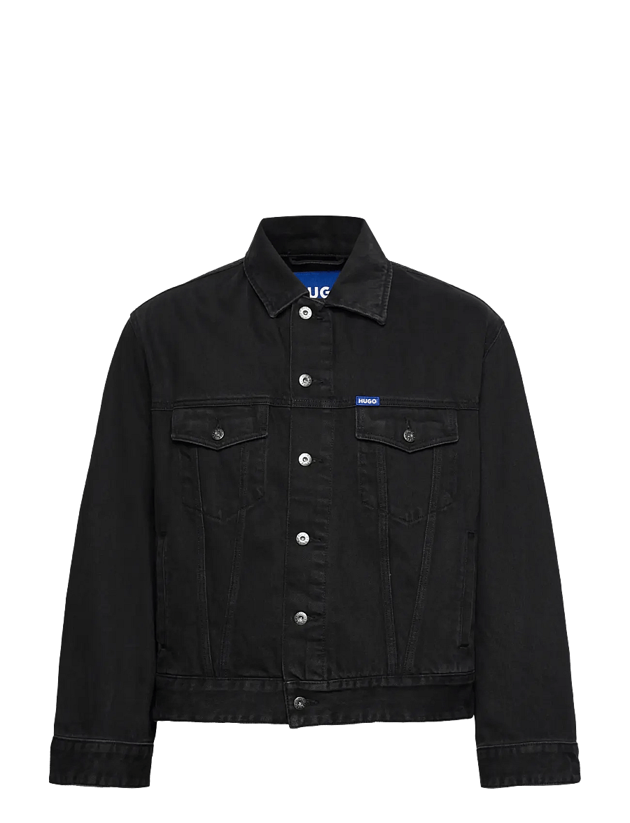 HUGO BLUE - Kirkby - ofodrade jeansjackor - black - 0