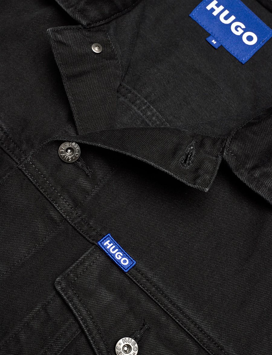 HUGO BLUE - Kirkby - ofodrade jeansjackor - black - 2