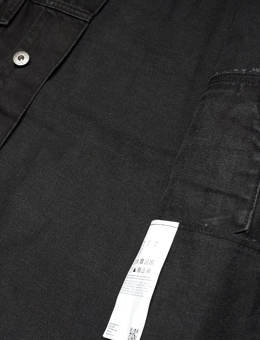 HUGO BLUE - Kirkby - ofodrade jeansjackor - black - 4