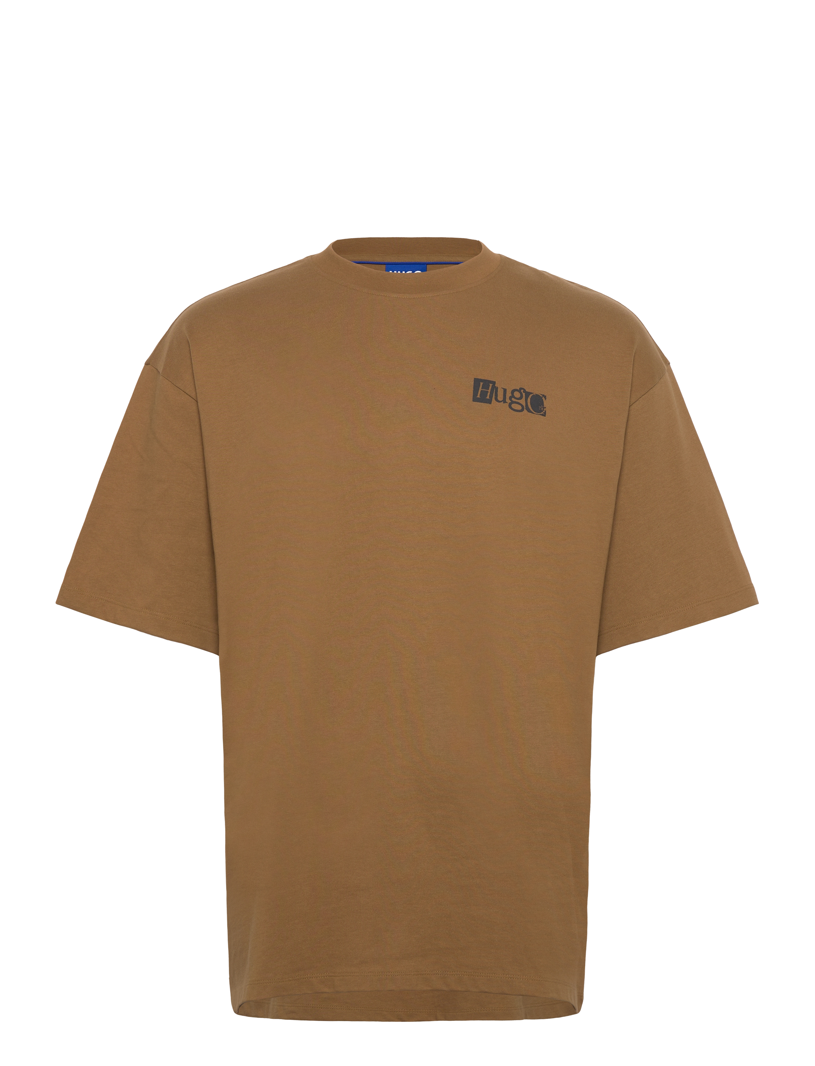 HUGO BLUE Nilte, L, Brown, T-Shirts > Kortærmede, Herre