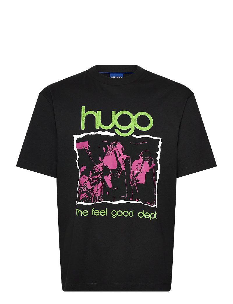 HUGO BLUE - Nopix - kortärmade t-shirts - black - 0