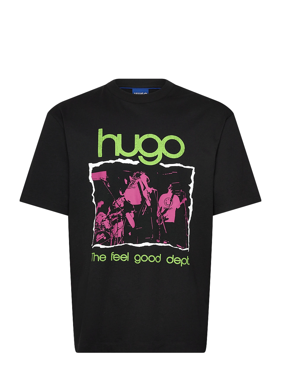 HUGO BLUE - Nopix - kurzärmelige t-shirts - black - 0
