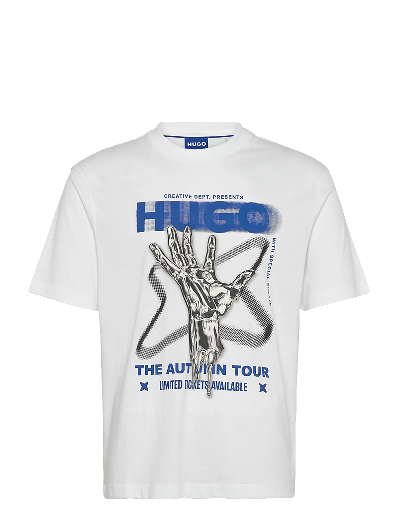 HUGO BLUE - Nopix - kortärmade t-shirts - white - 0