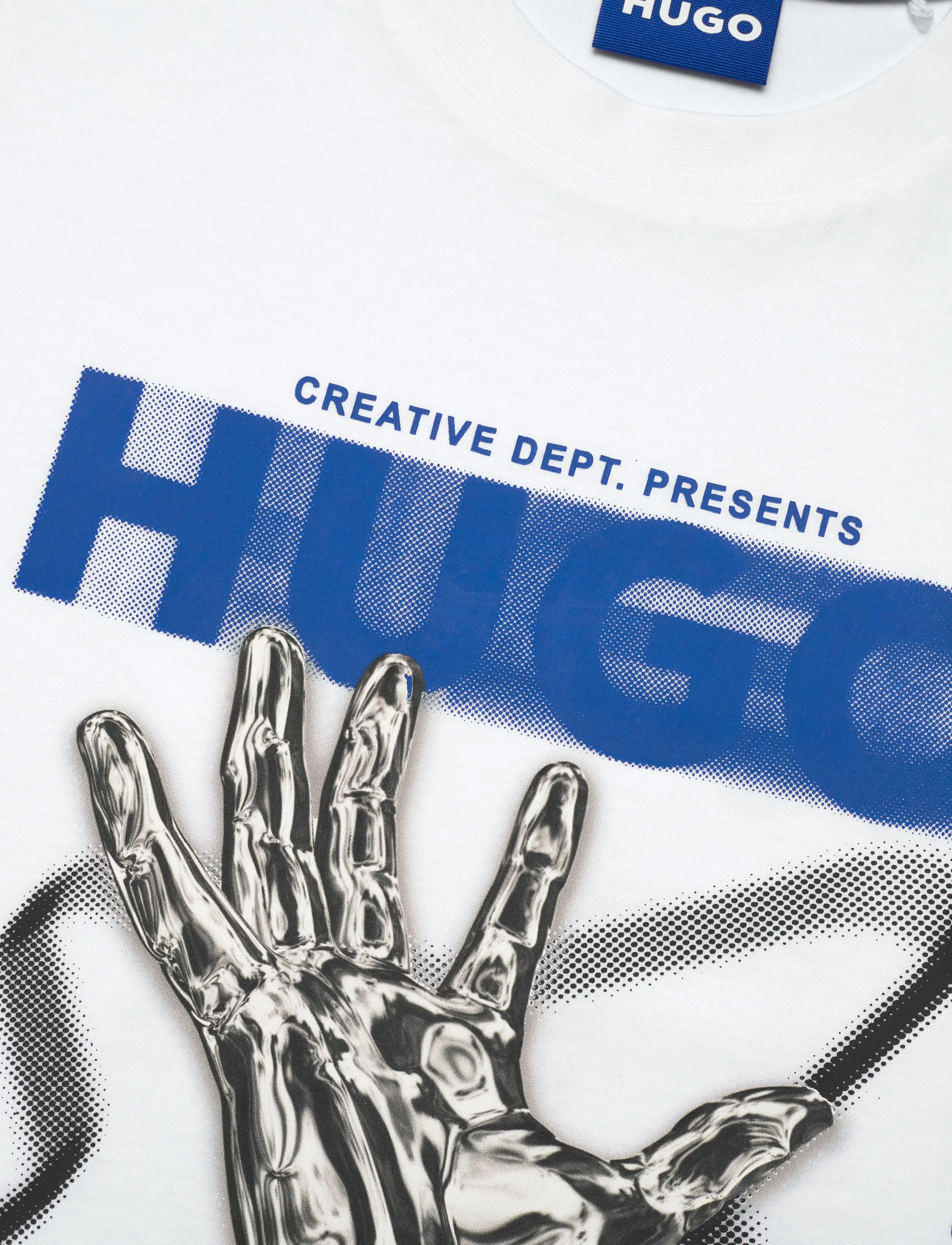 HUGO BLUE - Nopix - kortærmede t-shirts - white - 2