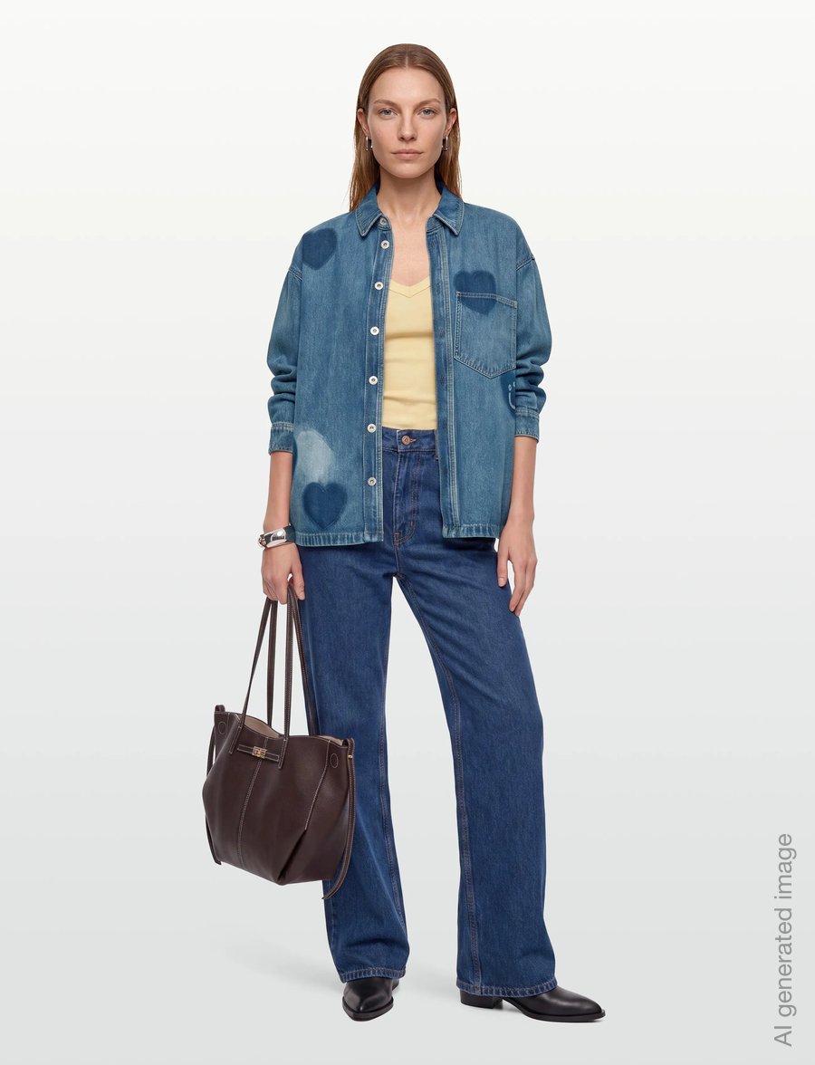 HUGO BLUE - Garesa_2_B - jeanshemden - medium blue - 0