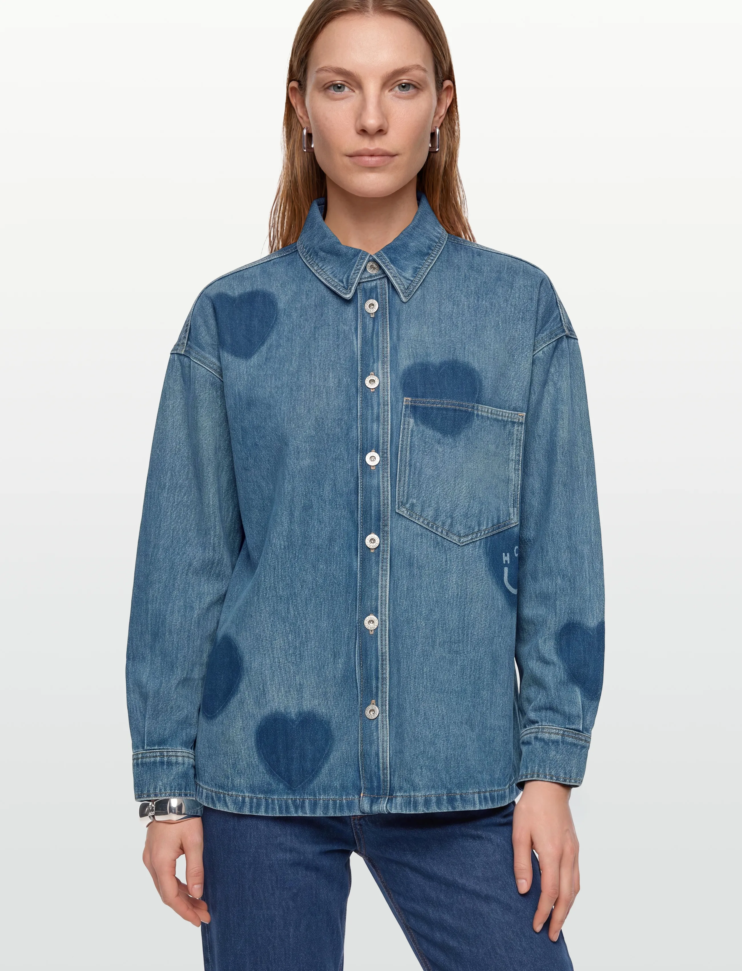 HUGO BLUE - Garesa_2_B - denimskjorter - medium blue - 3