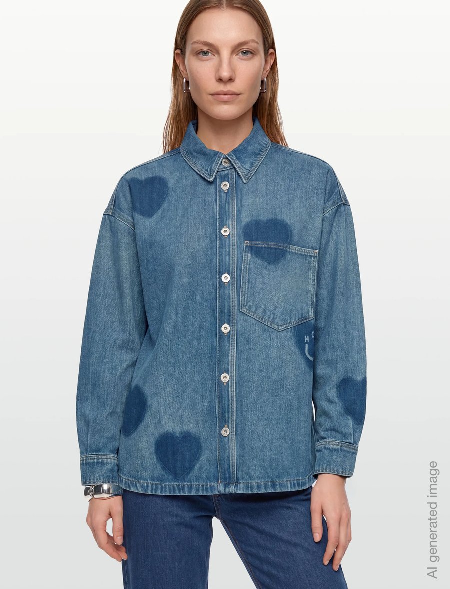 HUGO BLUE - Garesa_2_B - jeanshemden - medium blue - 3