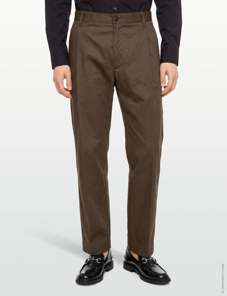 HUGO BLUE - Roy243 - chinos - dark brown - 3