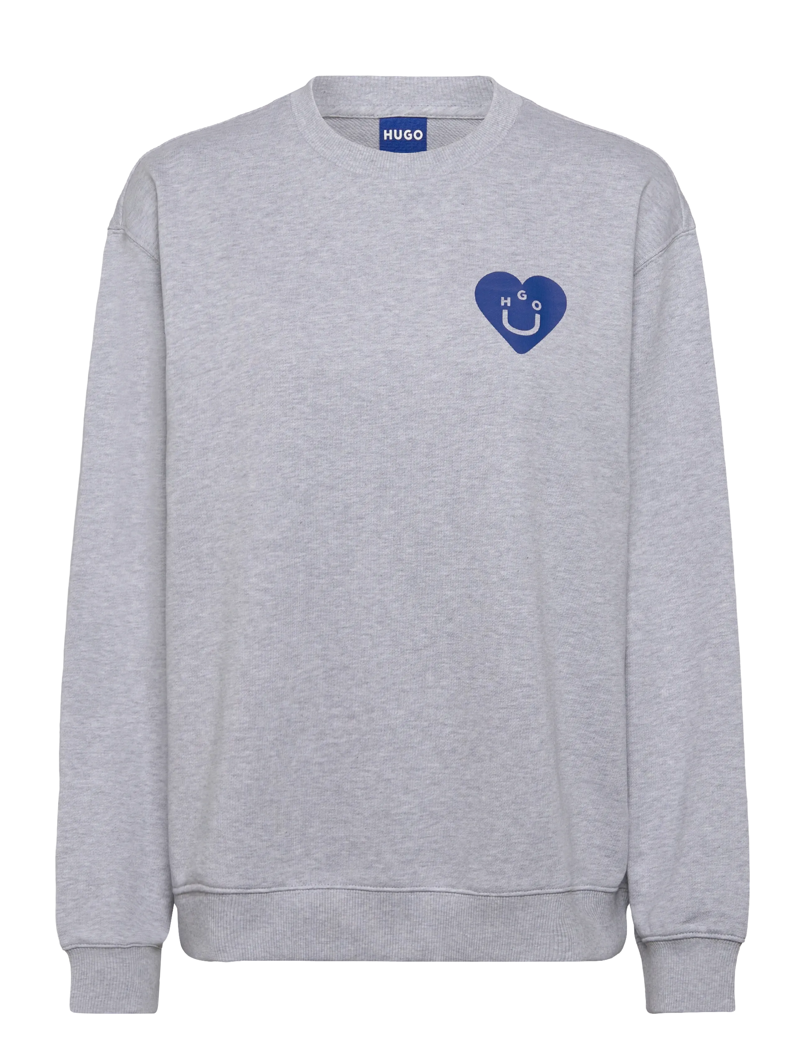 HUGO BLUE Oversized Crew_B_3 - Riided - OPEN GREY / grey